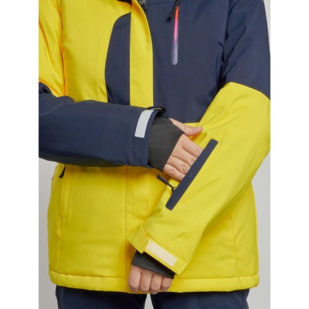 Ski jacket women's winter, size 42, yellow color-4
