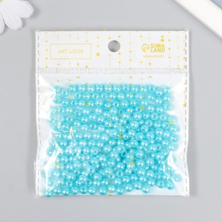 Beads for creativity plastic "Mint-turquoise" set of 200 pcs d = 0.6 cm-4