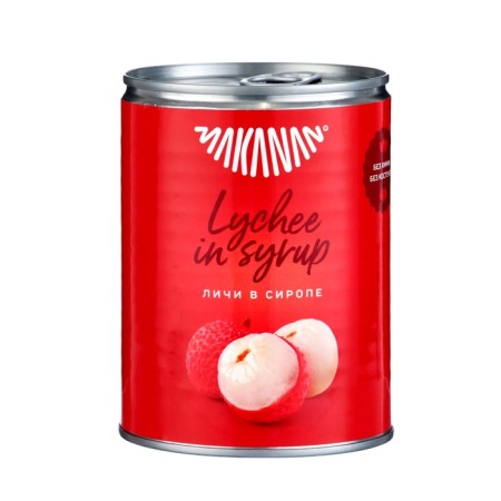 Lychi in syrup "Makanan" 565 g, railway