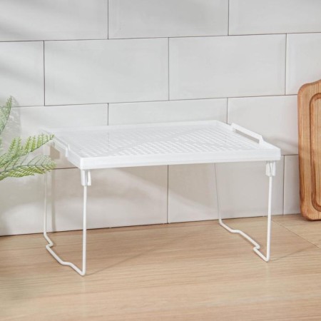 Standing on metal legs "Loft", 29.5 × 26 × 17.2 cm, white color-1