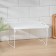 Standing on metal legs "Loft", 29.5 × 26 × 17.2 cm, white color