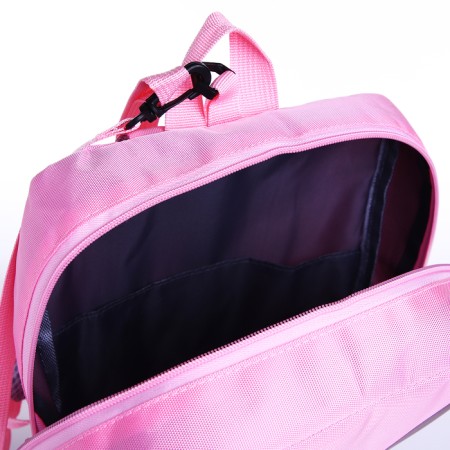 Baby backpack on lightning, reflective elements, pink color-3