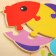 Toy developing puzzle "Fish" 0.3 × 15 × 15 cm