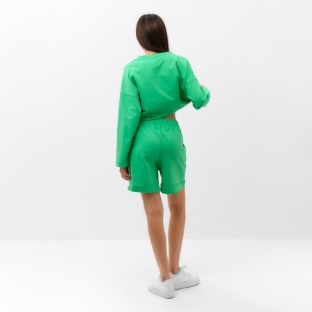Women's costume (sweatshirt and shorts) Mist, p. 44-46, green-2
