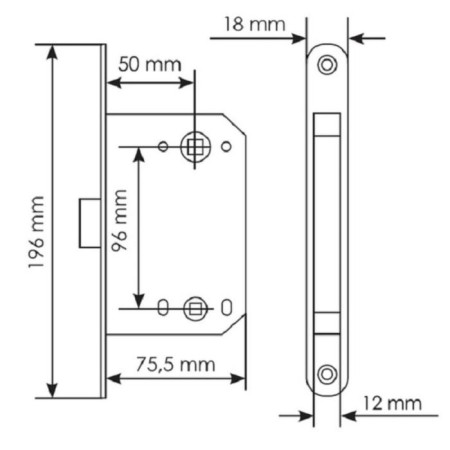 Magnetic plumbing M1895 W, white-1