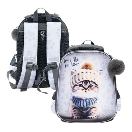 Frame backpack, 35x26x13, Seventeen, girl EVA, Gray