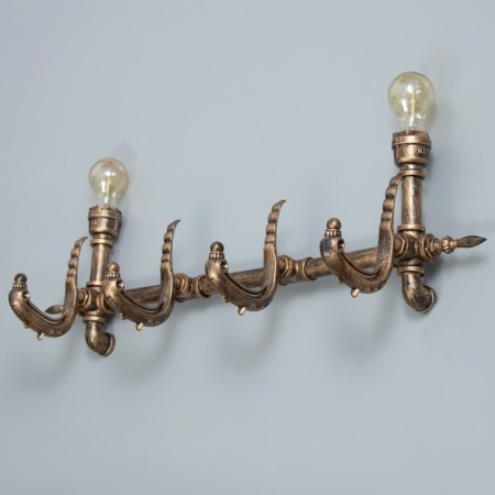 Lamp "Krueger" 2he27 40W bronze 80x26x20cm