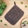 Bath mat "Classic" felt, dark, 40x30cm