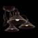 Ceiling EVOLUCE lamp. Sle120402-05. Ciolla. 5x60 watts, E27, 66x66x24 cm, dark -brown color