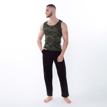 T -shirt male, khaki color/pixel, size 52-2