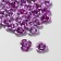 Busina "rose", set of 30 pcs., 8 mm, color light purple