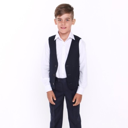 School vest for a boy, dark blue, height 152 (38/m)