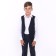 School vest for a boy, dark blue, height 152 (38/m)
