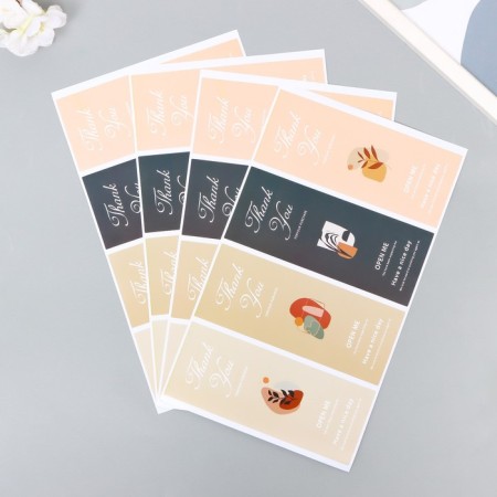 Sticker Paper Gratitude "branches. Abstraction" set 40 pcs 15x24 cm-2