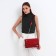 El Masta bag with a valve, an outer pocket, burgundy color