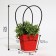 Bag for colors "red", moisture -resistant, 12 x 12 - 8 x 8 - 12.5 cm