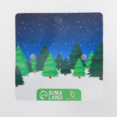 New Year! Earrings "New Year" Christmas trees, colored in gold-5