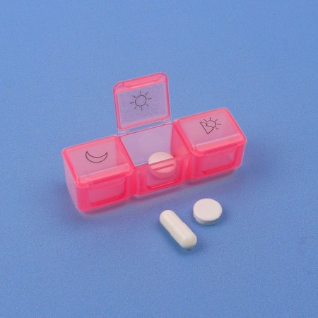 Airman - Organizer "Week", removable cells, morning/day/evening, 17.4 × 8.2 × 2.5 cm, 7 containers of 3 sections, multi -colored-4