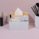Organizer for storage "Bamboo", with a lid, 3 sections, 16 × 15 × 10 cm, white/brown color