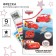 Set for creativity: fresco-magnet, sparkles, sand, coloring, wheelbarrows