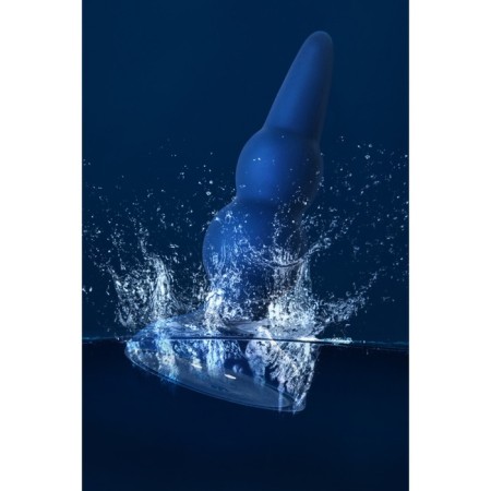 Anal vibro -string O’Play Prime with a remote control, silicone, blue color, 12 cm-14