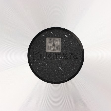 Pan, d = 24 cm, removable handle, glass cover, anti -stick coating, color dark marble-7