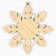 Christmas tree toy New Year's "Snowflake", for the New Year, 9x 9cm