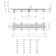 Gag VeConi Klasik V450K, D = 40 mm, lateral release, 515x125 mm, linear, chrome