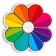 Wooden puzzle for children "Flower", we study the colors