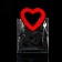 Gift package from PVC red 20x18x10 cm