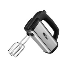 Mixer KitFort KT-3403, manual, 200 W, speed adjustment, black-silver