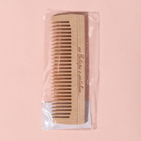 Comb - comb, 12 × 3.5 cm, color "Light wood"-5
