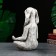 Figure "Hare Yoga" 25x19x10cm, Gray Stone