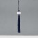 Textile suspension, plastic "Brush. Lotus" dark blue 1.2x2.7x14.5 cm