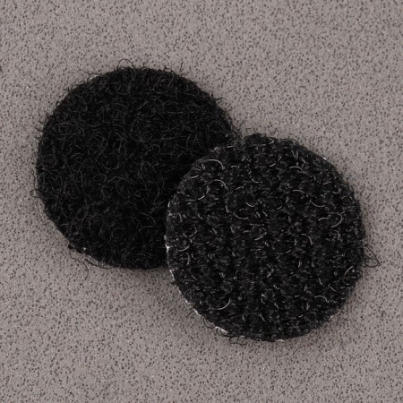 Velcro adhesive base "Circle", set 55 pcs., Size 1 pc: 1.5 cm, black color-4