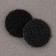 Velcro adhesive base "Circle", set 55 pcs., Size 1 pc: 1.5 cm, black color