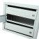 Mailing box multi -sectional, 3 sections, with the back wall, gray, Mix door