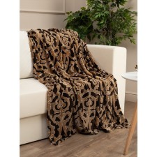 Texrepublic blanket, size 150x200 cm, brown color