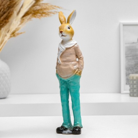 Figure "Hare Stylish with a scarf" 26x7cm-1