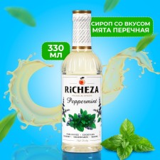 Richeza syrup peppermint glass 330 ml