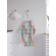 Apron kitchen with a photo print "Circles in color overflows", adjustable, size OS
