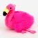 Soft toy "flamingo" on a key fob, 10 cm, fuchsia color