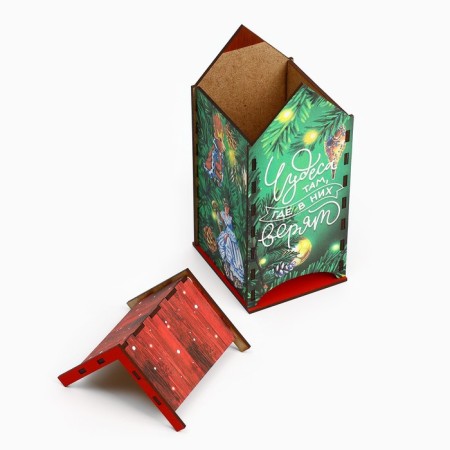 Gift set "Miracles in the New Year", tea house, mug, 20.5 x 20.5 x 10 cm-8