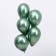 Latex ball 12 ", chrome, set 25 pcs., Natural green color