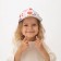 Ketka children's minku "Heart" color white, rr 52