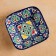 Salennik Rishtan ceramics "Flowers", 13 cm, blue, mix