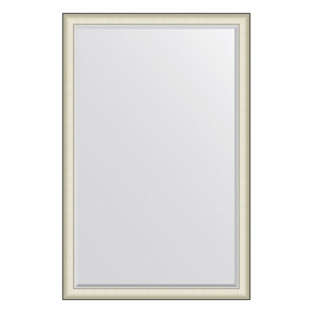 EvoFORM mirror in a baguette frame, with fatcet, 78 mm, 114x174 cm, color white skin with chromium