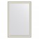 EvoFORM mirror in a baguette frame, with fatcet, 78 mm, 114x174 cm, color white skin with chromium