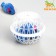 Mouse in a plastic ball, 7 x 5 cm, transparent ball/blue mouse