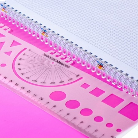 A4 96l college on the crest Diamond Neon, layer. The cover, pink-4